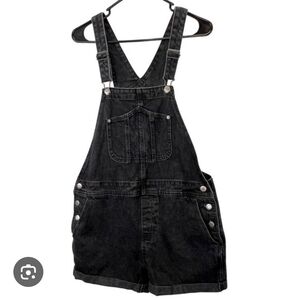 Old Navy Charcoal Denim Overalls